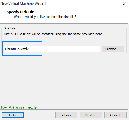 VMware-Workstation Create-New-Ubuntu-VM Specify-Disk-File VMware-Workstation Create-New-Ubuntu-VM Specify-Disk-File